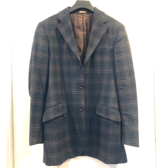 Banana Republic Men’s Plaid 100% Wool Blazer